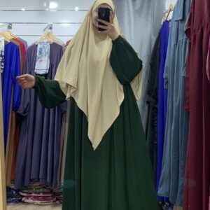 طقم اروى ( أخضر مع البيج   )