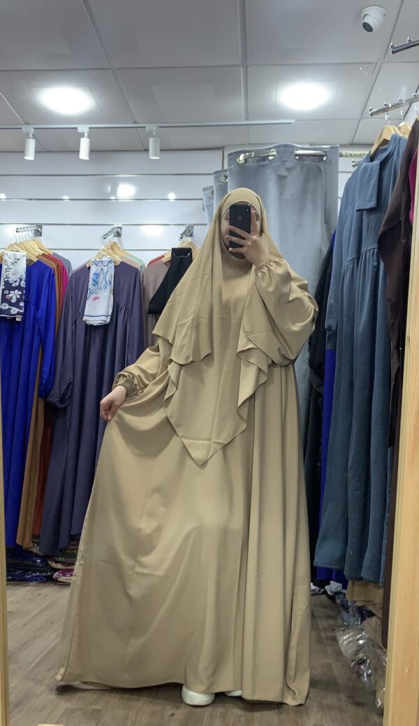 ⁦طقم اروى ( البيج مع البيج  )⁩ - الصورة ⁦2⁩