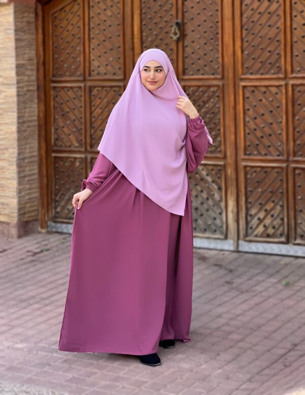 ⁦طقم اروى ( غوز داكن مع غوز فاتح  )⁩ - الصورة ⁦3⁩